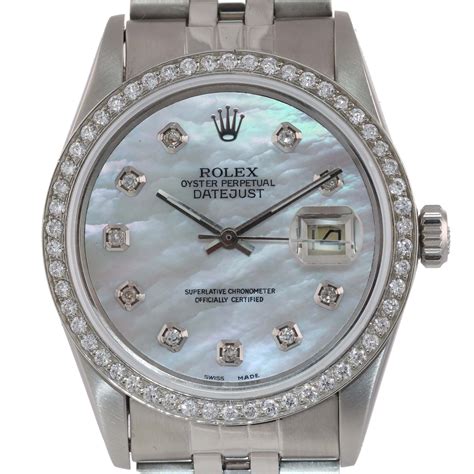 real rolex with diamonds|rolex 36mm datejust diamond bezel.